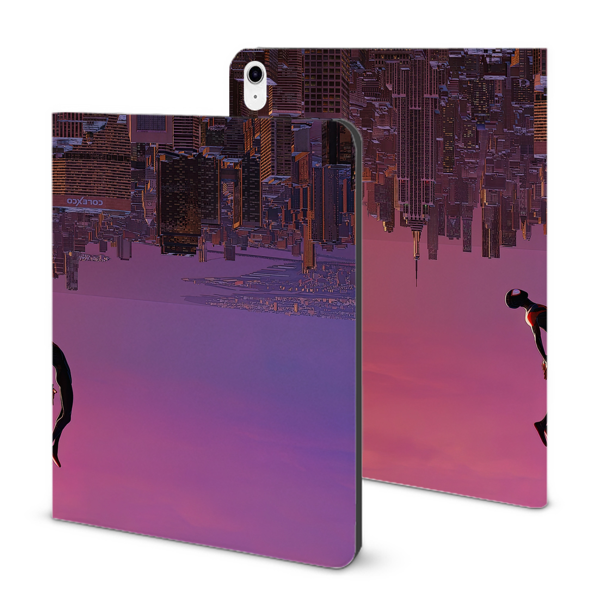 （画像用） Spider Man スパイダーマン IPad ケース ブック型 PUレザー TPU 耐衝撃 軽量 薄型 ペン収納なし 全面保護 IPad 各モデル対応